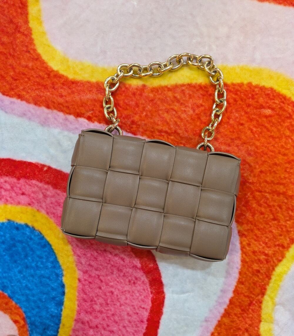 Melie Bianco Vegan Leather Shoulder Bag Beige